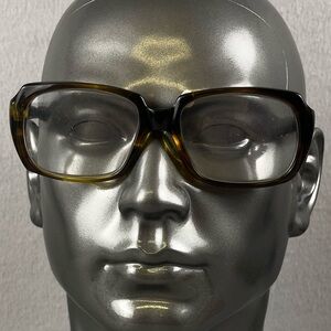 RARE 1950’s American Optical Men Brown 5 3/4 Eyeglass Frame Rare Red Dot Screw